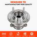 Rear AWD/ 4WD Only Wheel Bearing and Hub Assembly Compatible with Jeep Compass/Patriot 2007-2017 for Dodge Caliber 2007-2008 5Lugs Replacement 512333 2pcs