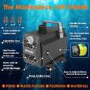 Submersible Water Pump 1200GPH/70W Fountain Pumps with Flow Control, Pond Pump Submersible Outdoor with 10ft 3-Core Power cable for Hydroponics, Aquarium, Waterfall, Statuary, Water feature