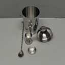 Cocktail Shaker, KITESSENSU 24oz Drink Shaker with Bartender Strainer, Measuring Jigger, Bar Mixing Spoon, Cocktail Recipe Guide, Professional Drink Mixer Set for Beginners, Silver (Silver - Cobbler 3)