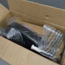 Black Square Swivel Stool with Wheel for Work SPA Shop Massage Height-Adjustable and Cost-Effective Rolling Stool Chair with Back