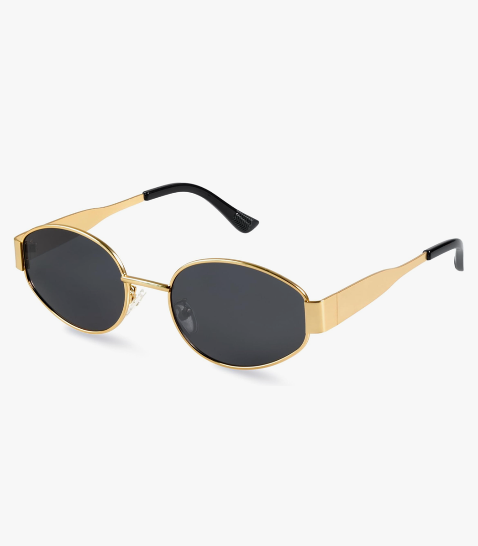 livho 2025 Trendy Oval Sunglasses - Stylish Polarized Shades for Everyday - Retro Metal Frames