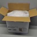 FOCUSLINE 100 Count Gold Plastic Plates 10.25 Inch, Disposable Heavy Duty Dinner Plates, Premium Hard Plastic Plate Fancy Disposable White Plate with Gold Rim