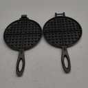 7 Inch Round Cast Iron Waffle Iron Easy Clean Two Piece Hinged Non Electric Waffle Maker For Commercial Breakfast Kitchens