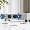 Computer Speakers, 10W Computer Sound Bar, USB Powered PC Speakers, Bluetooth 5.0 and RCA Input pc Speakers for Desktop, Laptops, Phonograph, Phones, Tablets(K01)