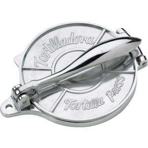 HIC Kitchen Taco Making Tools, Tortilla Press, Heavyweight Aluminum, Forms 6-Inch Tortillas and Artisan Flatbreads