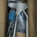 Foldable Shower Chair for Elderly & Disabled – Adjustable Height, Soft Cushion Seat, 16-Inch Steel Grab Bar & Loofah, Supports Up to 350 lbs, FSA/ HSA Eligible for Safe & Comfortable Bathing