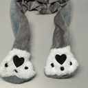 Animal Hat with Ears Moving Jumping Pop Up Beating Hat Plush Holiday Cosplay Dress Up Funny Gift for Kids