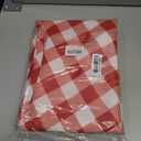 Waterproof Plaid Tablecloth Fabric - Round 120 Inch Classic Gingham Checker Table Cloth for Indoor/Outdoor Use - Buffalo Table Cover for Picnics, BBQs, and Parties