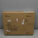 C Shaped Side Table, Round End Table, Tv Trays Table for Couch, Small Snack Table with Metal Leg for Living Room, Bedroom, Bedside, Sofa and Office (Black)