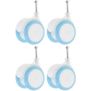 FAVOMOTO 4pcs Replacement Wheels for Walker Plastic for Boy Girl Cart Accessories Smooth Movement Easy Installation Compatible with Various Models