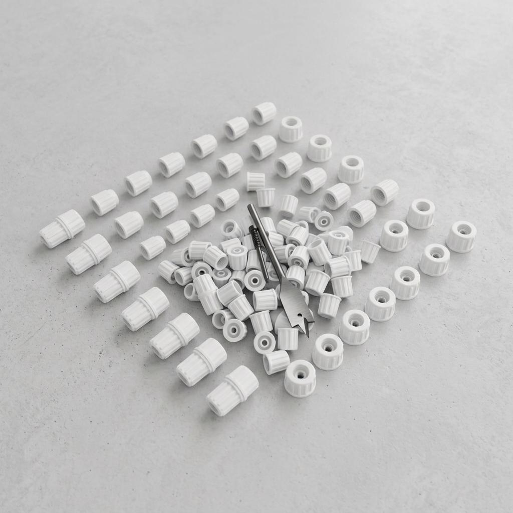 Starlink Cable Routing Kit, Starlink Cable Installation Kit, Starlink Mounting Accessories,2* Grommets, 1" Spade Drill Bit, 5/16" Drill Bit, 15 Wall Clamps (Cable Installation Kit (White)
