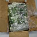 Dolicer 2 Pcs Babys Breath Artificial Flowers Vines, Faux White Hanging Baby Breath Garland, Real Touch Fake Babys Breath Gypsophila for Wedding Party Backdrop Wall Home Decor