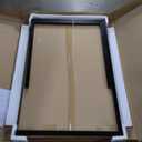FDW | 5-Piece Dining Table Set | Black | Glass Kitchen Table | for Dining Room, Easy to Assemble