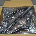 HOUSE DAY Black Velvet Hangers 60 Pack, Non Slip Clothes Felt Hanger Heavy Duty for Coat, Premium Slim Space Saving Suit Hangers for Closet Organizer, 360 Rotating Silver Hook