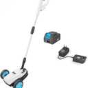 RB 9" Small Lawn Mower for Small Spaces, 40V 2Ah Battery & Charger, Ultra-Light Mini Cordless Lawn Mower with Brushless Motor, 3 Cutting Heights, One-Hand Steering, Upright Storage for Tiny Yards