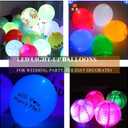 SumDirect 24Pcs Color Changing Led Mini Lights,Waterproof Submersible Flashing Lights for Paper Lantern Balloon Floral Wedding Halloween Christmas Party Decoration Centerpieces