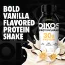 Oikos Protein Shake, Vanilla, 30g High Protein Drinks, Shelf Stable, Ready to Drink, 5g Prebiotic Fiber, 12 fl oz Bottle, 12 Count (EXP 04/20/27)