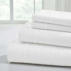 Modern Threads Soft Microfiber Solid Sheets - Luxurious Microfiber Bed Sheets - Includes Flat Sheet, Fitted Sheet with Deep Pockets, & Pillowcases White King