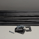 Upgrade 2 Steps Black Handrail & Indoor Stair Railing Kit, Fence & Rail Hand Rails for Outdoor Steps for Seniors for Porch Railing & Deck Hand Rail (1-2 Steps) - Set 1
