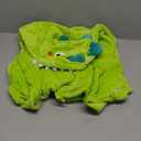 LOLANTA Boys' Girls' Dinosaur Shark Costume Flannel Jumpsuits Soft Animal One Piece for Kids Holiday Birthday (6-7 Years, Green)