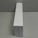 BAMEOS Floating Shelves, White Wall Mounted Wooden Shelves with Invisible Brackets Set of 2, Hanging Wall Shelves Decoration for Bedroom, Bathroom, Living Room and Kitchen (16x6)