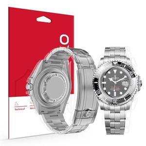Skoko [1Set Full Package Body Protection Film Compatible with Rolex Sea-Dweller 43mm Ref. 126600 126603, Glossy Clear Skin, Full Coverage, Anti Scartch, Extra pieces for tricky areas