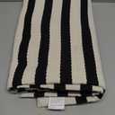 Collive Black and White Rug 3x5, Washable Outdoor Rug for Porch Cotton Woven Farmhouse Indoor Outdoor Rugs, Layered Welcome Door Mat, Floor Throw Carpet for Spring Front Door Decor Kitchen