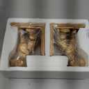 Book Ends for Shelves to Hold Books Heavy Duty,Decorative Bookend for Bookshelf Dcor,Cute Animal Dog Book Stopper Labrador Retriever Statues for Home, Office Desk Decoration,1Pair