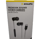 Acoustix Premium Sound Stereo Earbuds with USB C Connector