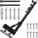 Ring Light Wall Mount with Compact 45" Boom Arm - Adjustable Lightweight Aluminum Photography Light Stand - 12lb Capacity for Home Studios, Vlogging and Online Teaching