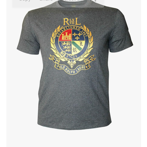 Polo Ralph Lauren Men's Crest Shirt Athletic Top (Grey Heather, XL)