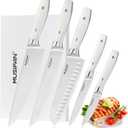 5-Piece Chef Knife Set, Professional Ultra Sharp Kitchen Knives For Cooking High Carbon Stainless Steel, With Ergonomic Handle Design (five)
