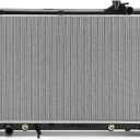 Engine Coolant Radiator Assembly with Transmission Oil Cooler Compatible with Toyota Highlander 2001-2003 V6 3.0L, Highlander 2004-2007 V6 3.3L Replace# 1640020220