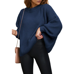 PRETTYGARDEN Womens Sweaters Fall 2025 Oversized Chunky Knitted Pullover Sweater Casual Long Sleeve Crewneck Cute Sweaters M