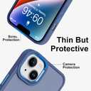 ZIYE Blue Case for iPhone 14 Case with Stand [Compatible with MagSafe] Slim Heavy Duty Protection Military Grade Shockproof Magnetic Cover with 360 Rotatable Ring Kickstand for Women Men