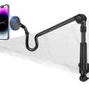 REYGEAK for Magsafe Phone Holder,Flexible Gooseneck Mount Clamp,Adjustable Phone Stand Mount,Long Arm Phone Stand for Recording fits iPhone 16/15/14/13/12/Pro/Max/Plus/Mini
