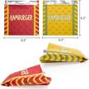 ZEAYEA 200 Pack Burger Wrappers, Aluminum Foil Hamburger Sleeves for Sandwich, BBQ, Water and Grease Resistant Hamburger Bags for Party, Restaurant