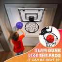 Basketball Hoop Indoor,Mini Hoop with LED Light/Scoreboard, Door Basketball Hoop Basketball Toys Gifts for 5 6 7 8 9 10 11 12 Year Old Boys Girls (Honeycomb Pattern)