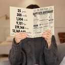 3 x YiKaLus Large 25th Anniversary Card for Couples, Retro 25 Years Wedding Aday Gift Ideas for Him Her, Unique Silver Aday Gifts for Husband Wife (YK-378)