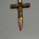 Nicky Bigs Novelties -Plastic Cross Stake - Fake Vampires Wooden Stake Prop - Zombie Hunter Halloween Costume Accessory