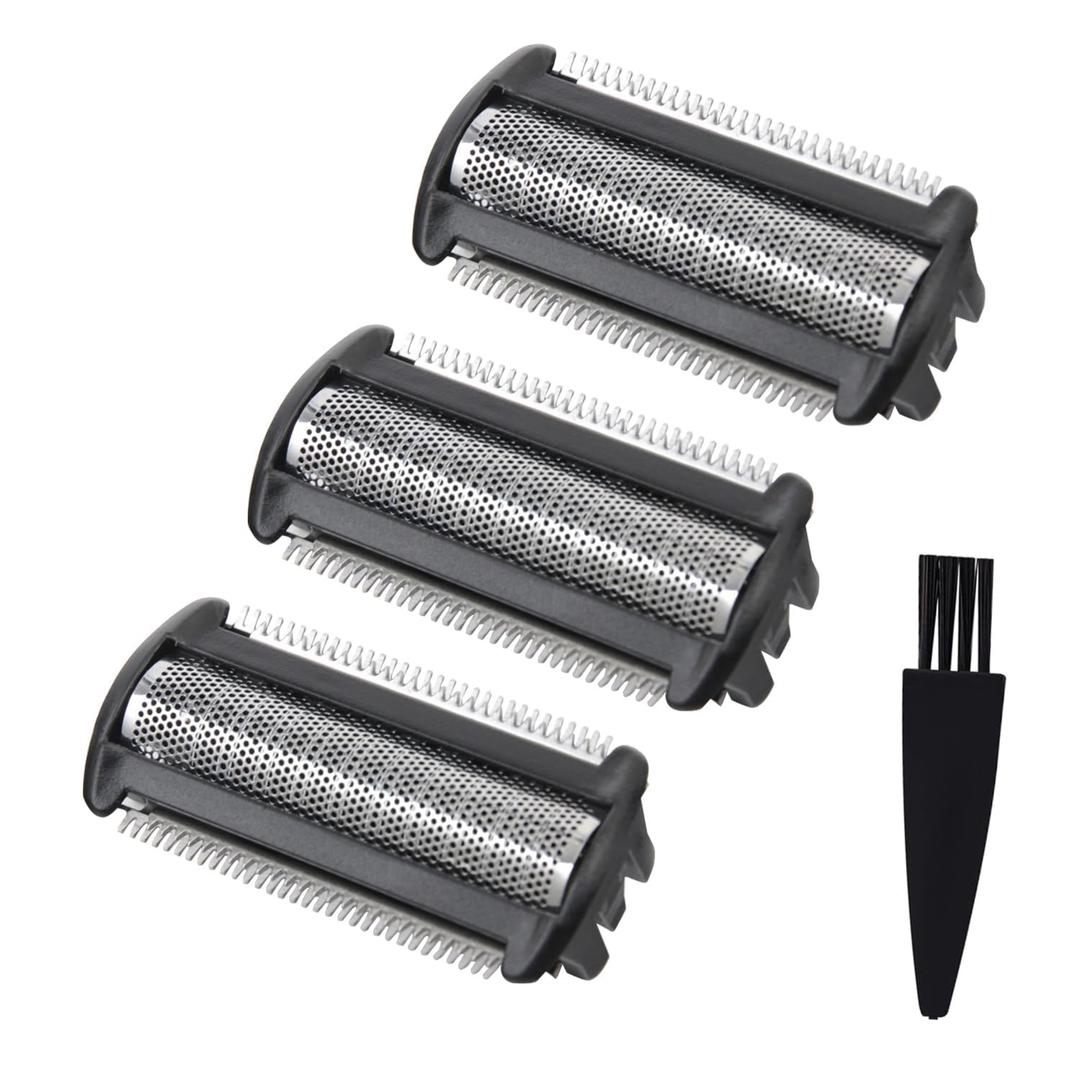 3 Pack BG2000 Replacement Heads Compatible with Philips norelco bodygroom 7000, Bodygroom Replacement Foil Heads for BG2000/40,BG5025, BG7030, BG7040, BG2030, BG2040-Wet Dry Use