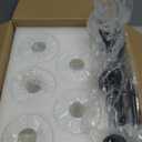 5-Light Black Bathroom Light Fixture Over Mirror Modern Farmhouse Bathroom Vanity Light Vintage Wall Lighting with Clear Glass Shade for Bathroom, Bedroom, Hallway, Cabinet