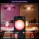 Philips Hue Essential Smart LED A19 Bulb, White and Color Ambiance, E26 Base, 8.8W, 2200K-6500K, 800 Lumens, Dimmable, Works with Alexa, Google, and Apple Home, 2-Pack