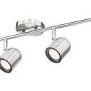 FEMILA Modern Track Lighting Fixtures Ceiling, 46.3" LED Track Lighting, 3000K Bulbs Included, 4FS78TL-6 BN (Bluebell, Brushed Nickel)