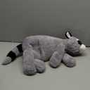 Raccoon Plush, 23in Weighted Raccoon Stuffed Animals, Cute Plush Toys Realistic Raccoons Body Pillow Hug Sleeping Fluffy Animal Toys for Kids, Bed Decor Plushie Doll Birthday Gift