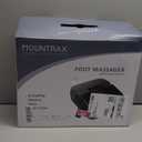 MOUNTRAX Foot Massager Machine with Heat, Foot Massager for Plantar Fasciitis, Neuropathy Pain, Shiatsu Foot Massager with Remote, Fits Feet Up to Men Size 13 (White)