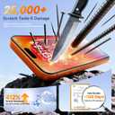 DMJN Unbreak Top 9H+ Glass for iPhone 17 Screen Protector (13FT Military Grade Shatterproof, Easy Installation) Screen Protector 17 Tempered Glass, Full Edge Coverage, Longest Durable, 2 Pack (Clear)