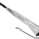 EVTSCAN Portable Pet Umbrella Assemble Type Dog Cat Umbrella with Pulling Leash Chain for Rainy Days (transparent)