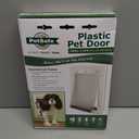 PetSafe Never Rust Dog & Cat Plastic Door, Small, for Pets Up to 15 lb, Paintable, Easy DIY Installation, Closing Panel Included, Install in Interior & Exterior Doors or Walls, Durable