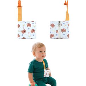 2 Pack Waterproof Feeding Tube Pouch, Zipper Nasogastric Tube Fixation Bag for NJ Nasogastric Tube Storage Bag NG Tube Holder